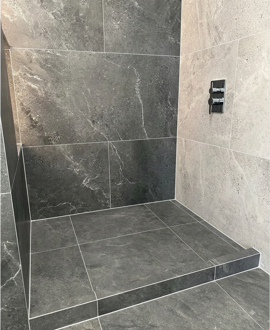 Full Shower Grout Restoration